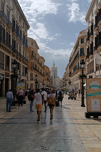 Historic centre in Malaga